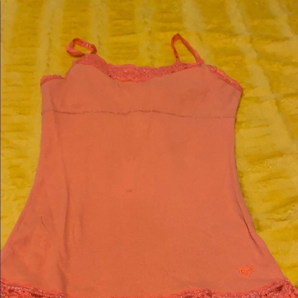 Girls tank top with lace